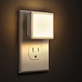 LOHAS LED Night Lights Plug into Wall 2-Pack, Bright Plug in Night Light, Dusk to Dawn, 3000K Soft White Small Nightlight Auto-On/Off for Adults Kids Room, Bedroom, Bathroom, Hallway, Kitchen, Non-Dim