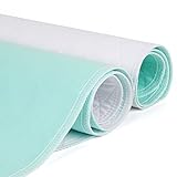 CoolShields Waterproof Bed Pad Washable 34' x 52'(Pack of 1), Incontinence Bed Pad with 8 Cups Absorbency, for Elder, Children and Pets[Oeko-Tex Certified]