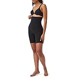 SPANX Seamless Power Sculpting High-Waisted Mid-Thigh Short - Lightweight, All-Day Comfort - Core Control Shapewear - High-Waisted Underwear - Seamless Comfort - Very Black - Medium