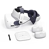 BOBOVR M2 Plus Head Strap Twin Battery Combo Accessories,Compatible with Quest 2,Dual Battery Pack + Magnetic Charging Dock