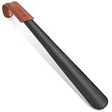 ZOMAKE Shoe Horn Long Handle for Seniors,Metal Long Shoehorn for Boots,16.5' Extra Long Shoe Horn for Men Women Kids