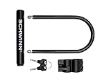 Schwinn Anti Theft Bike Lock, Security Level 4, U-Lock, Keys, Black