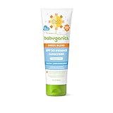 Babyganics SPF 50 Mineral Sunscreen Lotion, Sheer Blend, UVA UVB Protection, Octinoxate & Oxybenzone Free, Water Resistant, Fragrance Free, 8 oz