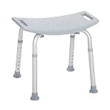 Drive Medical RTL12203KDR Shower Chair, Adjustable Shower Stool with Suction Feet, Shower Seat for Inside Shower or Tub, Bathroom Bench Bath Chair for Elderly and Disabled, 300 LB Weight Cap
