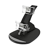 VSEER Playstation 3 Controller Charger, Dual Console Charger Charging Docking Station Stand for Playstation 3 PS3 with LED Indicators, Black
