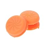 DOITOOL 2pcs Ps4ps5 Rocker Controller Accessories Gaming Controller Accessories Controller Repair Parts Gaming Controller Replacement Parts Joystick Thumb Grips Orange