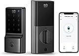 eufy Security Smart Lock C210, 5-in-1 Keyless Entry Door Lock, Built-in WiFi Deadbolt, Smart Door Lock, No Bridge Required, Easy Installation, Touchscreen Keypad, App Remote Control, BHMA Cert