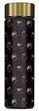 Controller Gear Super Mario Black & Gold Mario Vacuum Insulated Stainless Steel Sport Water Bottle, Leak Proof, Wide Mouth, 17 oz, 500 ML - Not Machine Specific