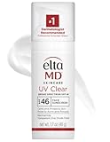 EltaMD UV Clear Face Sunscreen SPF 46, Oil Free for Face with Zinc Oxide, Dermatologist Recommended Sunscreen Lotion,1.7 oz Pump