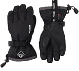 Hestra Gauntlet CZone Junior Glove - Waterproof, Insulated Kids Glove for Skiing, Snowboarding and Playing in The Snow - Black/Graphite - 5