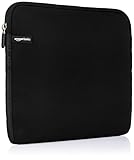 Amazon Basics 15.6-Inch Laptop Sleeve, Protective Case with Zipper - Black