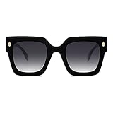 SOJOS Vintage Oversized Square Sunglasses for Women,Retro Womens Luxury Big Large Sun Glasses UV400 SJ2194C1 Black