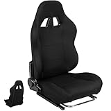Marada Racing Bracket Seat Simulator Chair with Double Locking Slides Gaming Race Seat Adjustable Fit for Most Driving Sim Cockpit(No Steering Wheel Mount)