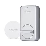 Wyze Lock WiFi & Bluetooth Enabled Smart Door Lock, Wireless & Keyless Entry, works with Amazon Alexa & Google Assistant, Fits on Most Deadbolts, Includes Wyze Gateway - A Certified for Humans Device