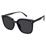 SOJOS Sunglasses for Women Men Vintage Style Shades SJ2157,Black/Grey
