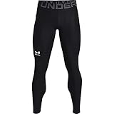 Under Armour mens Armour Heatgear Leggings , Black (001)/Pitch Gray , Large