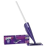 Swiffer WetJet Hardwood and Floor Spray Mop Cleaner Starter Kit, Includes: 1 Power Mop, 10 Pads, Cleaning Solution, Batteries