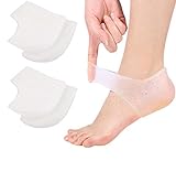 VivoFoot Gel Heel Protectors,Heel Pain and Cracked Heels Relief for Men and Women (2 Pairs)