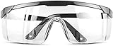 SunnyPro Protective Safety Glasses with Clear Lenses Splash Windproof Dustproof Goggles UV Protected Light Weight Wrap Around Glasses