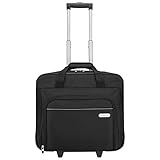 Targus 16 Inch Rolling Travel Laptop Case, Black - Travel Briefcase and Small Rolling Bag - Spacious Foam Padded Laptop Case for 16' Laptops and Under (TBR003US)