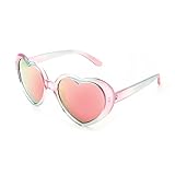 FEISEDY Polarized Heart Shaped Sunglasses Oversized Vintage Fashion Love Eyeglasses for Women UV400 B2337