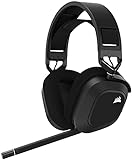 CORSAIR HS80 RGB WIRELESS Multiplatform Gaming Headset - Dolby Atmos - Lightweight Comfort Design - Broadcast Quality Microphone - iCUE Compatible - PC, Mac, PS5, PS4 - Black
