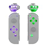 eXtremeRate 7 Colors 9 Modes NS Joycon DFS LED Kit for Nintendo Switch, Multi-Colors Luminated ABXY Trigger Face Buttons for Nintendo Switch & Switch OLED Model Joy-Con - JoyCon NOT Included