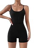 AUTOMET Bodysuits Jumpsuits for Women Sexy Unitard Workout Rompers One Piece Shorts Summer Outfits Soft Gym Yoga Fashion Clothes 2023