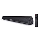 Sound Bar, Bestisan 80W Home Theater Soundbar System with IR Remote Function, Wired and Wireless Bluetooth 5.0 Audio Speaker (Treble/Bass Adjustable,34-Inch, 2019 Beef Up Version)