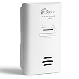 Kidde Carbon Monoxide Detector, Plug In Wall with AA Battery Backup, Test-Hush Button