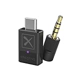Creative BT-W4 Smart Bluetooth 5.2 Audio Transmitter with aptX Adaptive, 24-bit Audio, Device-Switching Function, and Voice Chat Support for PC/Mac / PS5 / PS4 / Nintendo Switch