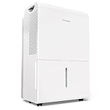 hOmeLabs 4500 Sq. Ft Energy Star Dehumidifier - Ideal for Large Rooms and Home Basements - Powerful Moisture Removal and Humidity Control - 50 Pint (Previously 70 Pint)