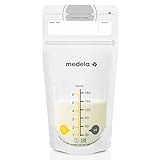 Medela Breast Milk Storage Bags, 100 Count, Ready to Use Breastmilk Bags for Breastfeeding, Self Standing Bag, Space Saving Flat Profile, Hygienically Pre-Sealed, 6 Ounce