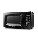 COMFEE' EM720CPL-PMB Countertop Microwave Oven with Sound On/Off, ECO Mode and Easy One-Touch Buttons, 0.7cu.ft, 700W, Black