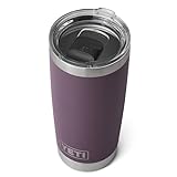 YETI Stainless Steel Rambler Travel Drinking_Cup, Vacuum Insulated with MagSlider Lid, 20 Ounces, Nordic Purple
