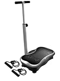 Lifepro Vibration Plate Exercise Machine with Waist-Level Handlebar & Magnetic Acupoints - Powerful Arm Fitness & Recovery Vibration Platform & Whole Body Vibration Machine for Beginners