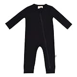 KYTE BABY Soft Bamboo Rayon Rompers, Zipper Closure, 0-24 Months (12-18 Months, Midnight)