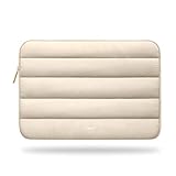 Vandel Puffy 13-14 Inch, Beige Cute Laptop Sleeve for Women. Carrying Case Laptop Cover for MacBook Pro 14 Inch, MacBook Air M2 Sleeve 13 Inch, iPad Pro 12.9