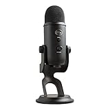 Blue Yeti USB Microphone for PC, Mac, Gaming, Recording, Streaming, Podcasting, Studio and Computer Condenser Mic with Blue VO!CE effects, 4 Pickup Patterns, Plug and Play – Blackout