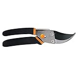 Fiskars Bypass Pruning Shears 5/8” Garden Clippers - Plant Cutting Scissors with Sharp Precision-Ground Steel Blade