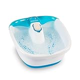 HoMedics Bubble Mate Foot Spa, Toe Touch Controlled Foot Bath with Invigorating Bubbles and Splash Proof, Raised Massage nodes and Removable Pumice Stone