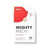 Mighty Patch Original from Hero Cosmetics - Hydrocolloid Acne Pimple Patch for Covering Zits and Blemishes, Spot Stickers for Face and Skin, Vegan-friendly and Not Tested on Animals (36 Count)