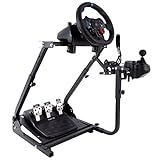 Marada G920 Racing Steering Wheel Stand Adjustable Driving Simulator Cockpit Fit for Thrustmaster T300RS,T500RS,Logitech G27, G29 Wheel & Pedals & Handbrake Purchase Separately