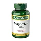 Nature’s Bounty Magnesium, Bone and Muscle Health, Whole Body Support, Tablets, 500 Mg, 200 Ct