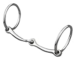 Weaver Leather All Purpose Ring Snaffle Bit, black