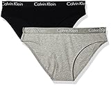 Calvin Klein Motive Cotton 2 Pack Bikini Panty Black/Gray Heather