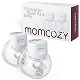 Momcozy S12 Pro Hands-Free Breast Pump Wearable, Double Wireless Pump with Comfortable Double-Sealed Flange, 3 Modes & 9 Levels Electric Pump Portable, Smart Display, 24mm, 2 Pack