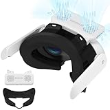 HiBloks Face Cover Cooling Fan for Meta Quest 3 Accessories, Breathable Ice Silk Cotton Compatible with Oculus Quest 3 Fan Cooler Active Air Circulation Ventilation to Relieve Lens Fogging (2 Speeds)