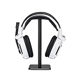 Headphone Stand, Universal Aluminum Metal Holder for AirPods Max, HyperX Cloud II, Xbox One, Turtle Beach, Sennheiser, Sony, Bose, Beats PC Gaming Headset Display & Wireless Headphones (Black)