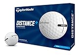 TaylorMade 2021 TaylorMade Distance+ Dozen Golf Balls, White